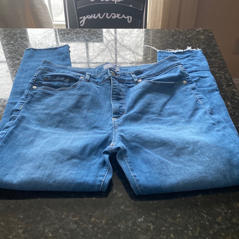 Loft size 12, the skinny jeans